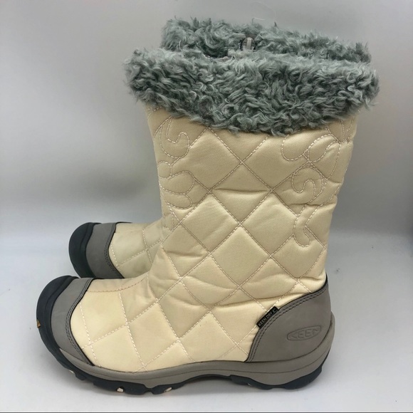 Keen cream and gray snow boots